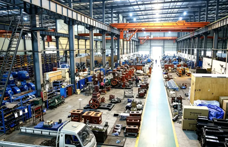 Modern hydrogen compressor factory assembly line